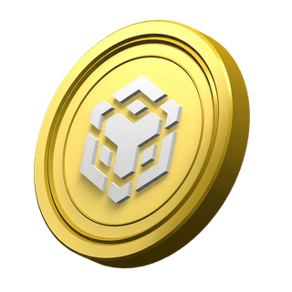 Adorno visual con la moneda BNB de Binance ubicado en la sección de confianza de la comunidad